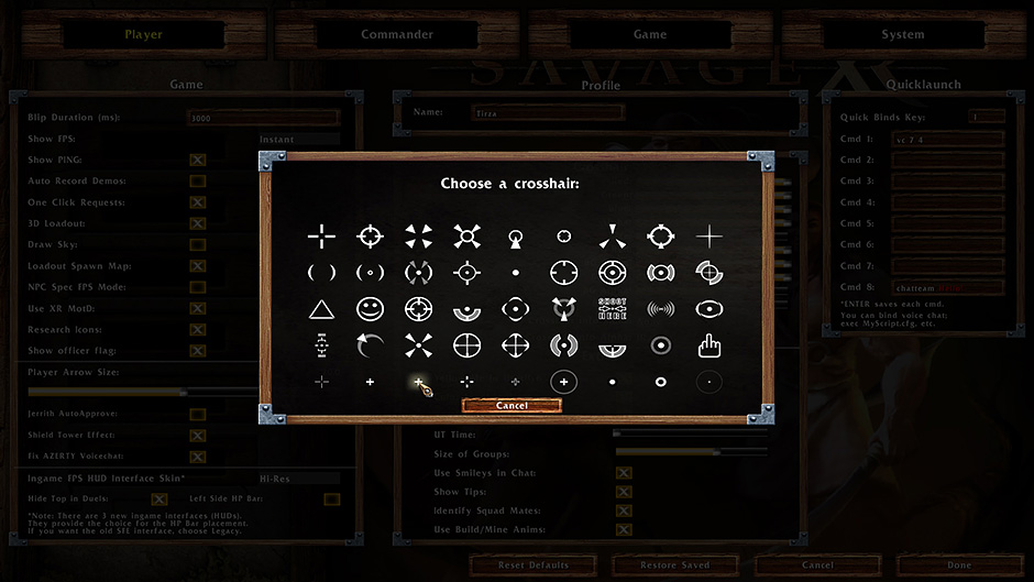 Savage XR HUD